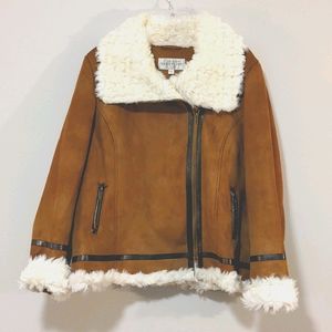 Brown Suede Donna Salyers' Fabulous Furs Coat